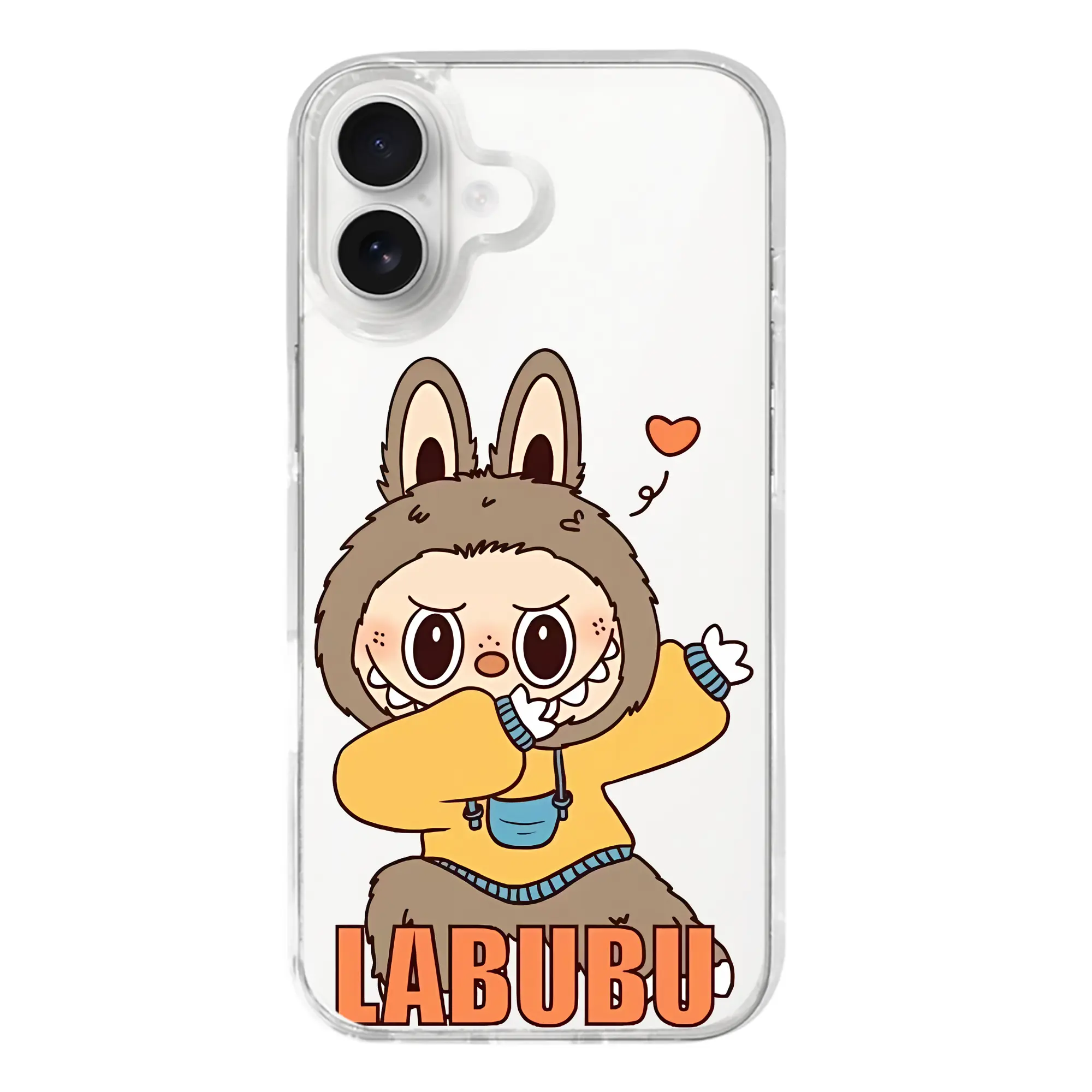 ラブブ グッズ ジモモ - iPhone 17シリーズ 透明スマホケース – 薄型・耐衝撃・精密フィット保護カバー